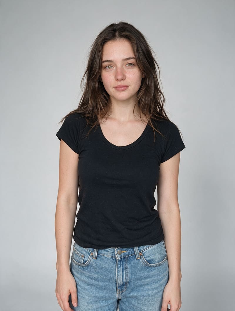 Background changed to clean studio backdrop with AI