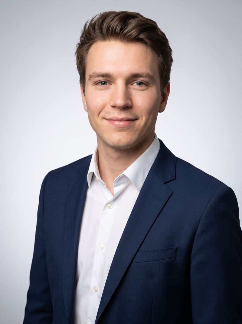 After: professional headshot with AI