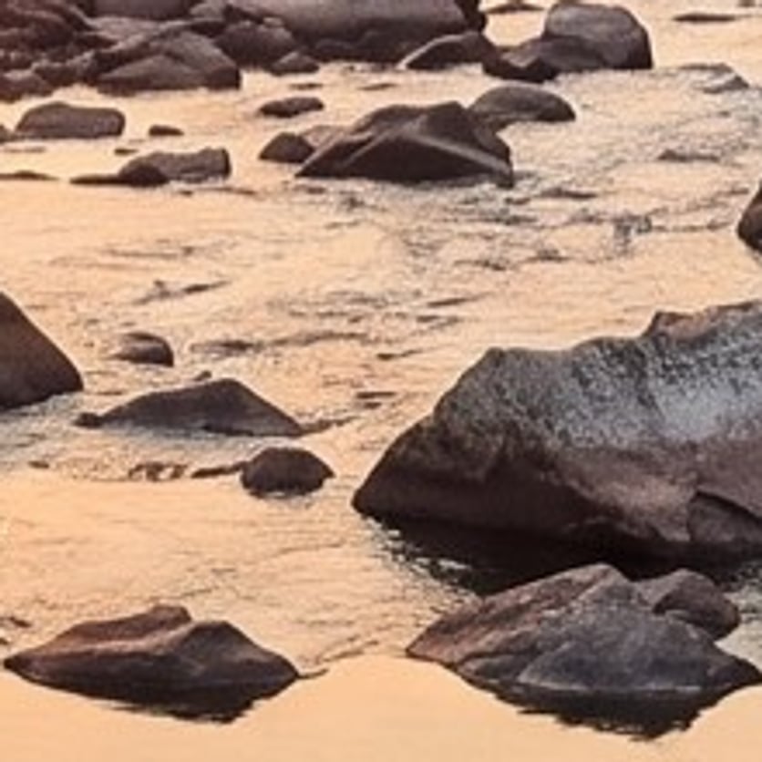 Before: compressed 2048 px mountain landscape photo, crop enlarged with plain bicubic resizing