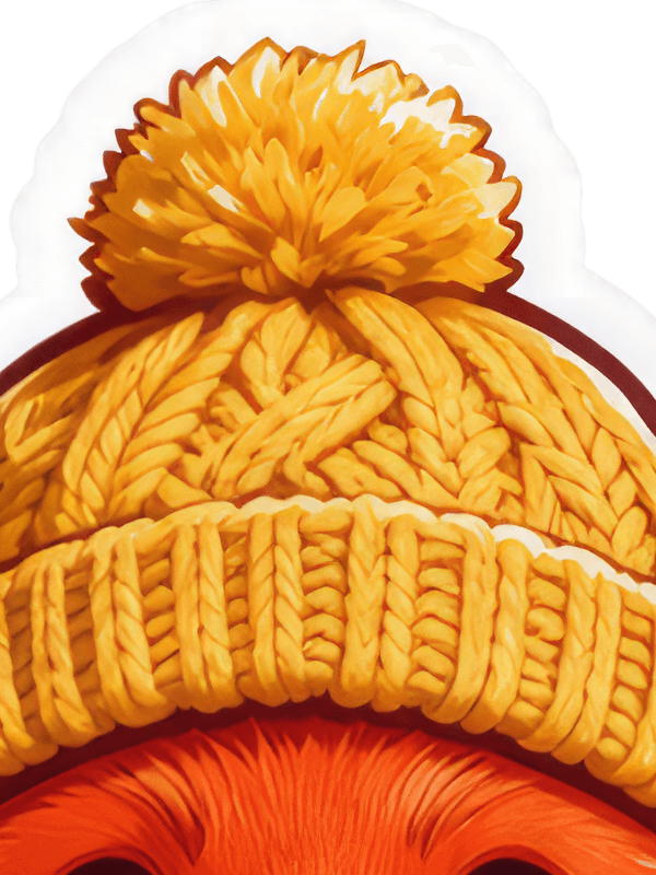 After: the same crop after AI upscaling to 2K in Transparent mode – clean outline, knit texture, and intact transparency at 100%